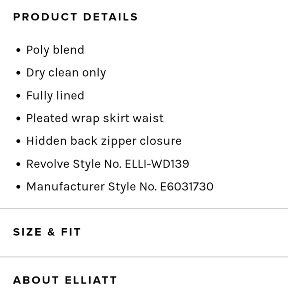 Revolve Elliatt Glow Dress Blood Orange Asymmetric - Picture 7 of 7